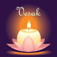 vesak light candle vector