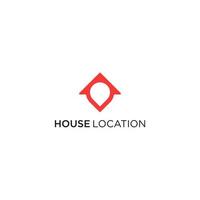 House Location Map Logo Design Icon vector