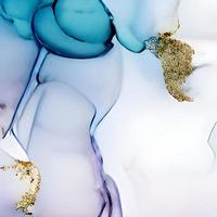 Decorative Artwork. Alcohol Ink Artwork. Smoke Shape. Contemporary Decorative Artwork. Painted Wallpaper. Creative Style. Liquid Hand-painted Texture. photo