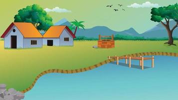 Cartoon Village Background Vector Art, Icons, and Graphics for Free Download