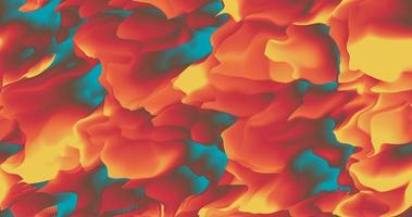 4K Bright Orange Gradient Color Generative Art Background With 3D Abstract Fluid Shape photo
