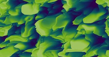 4K Green Lime Gradient Color Generative Art Background With 3D Abstract Fluid Shape photo