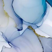 Marble ink abstract art from exquisite original painting for abstract background. Painting was painted on high quality paper texture to create smooth marble background pattern of ombre alcohol ink photo