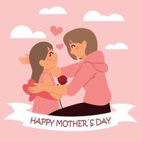 Happy Mothers day card vector