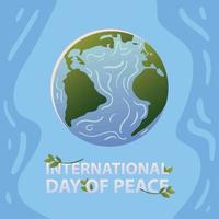 international day of peace banner vector