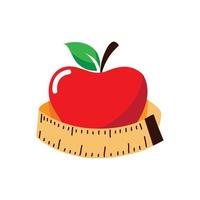 apple with tape vector