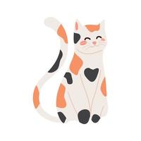 spotted cat pet vector