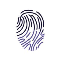 fingerprint icon isolated vector