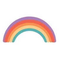 rainbow nature icon vector