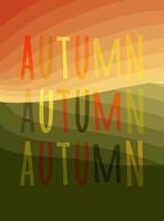 Autumn poster postcard or background for design, discounts for sale vector