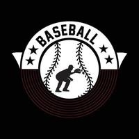 diseño de camiseta de béisbol vector