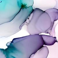 Marble ink abstract art from exquisite original painting for abstract background. Painting was painted on high quality paper texture to create smooth marble background pattern of ombre alcohol ink photo