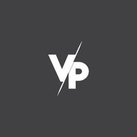 descarga gratuita del logotipo de la letra inicial vp vector