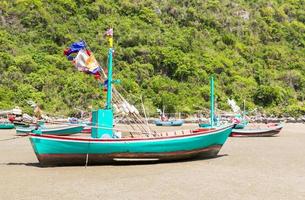 Fishing boat onsand photo