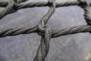 Ropes tied and intertwined photo