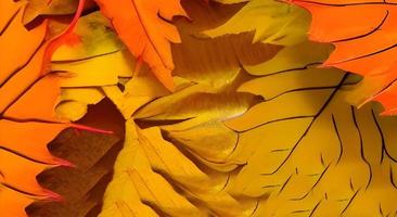 Fall Autumn Colorful Leaves Background. photo