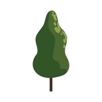 icono de árbol verde vector