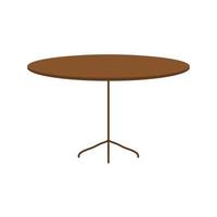 round table furniture vector