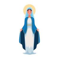 santa virgen maria vector