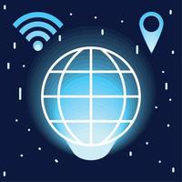 global technology digital vector