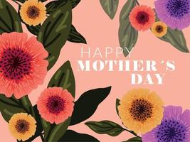 Happy Mothers day celebration vector