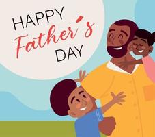 happy fathers day event vector