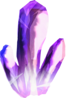 watercolor painted crystal png