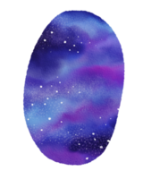 galaxie aquarelle peinte png