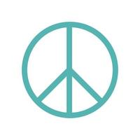 peace and love sign vector