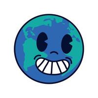 cartoon planet earth vector