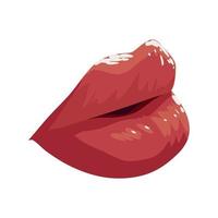 sexy female mouth vector