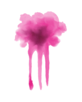 watercolor painted drip png