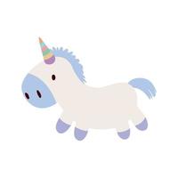 cute unicorn toy vector