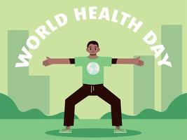 world health day, poster vector