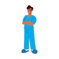 nurse man in uniform vector