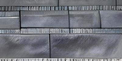 Dark gray, grey anthracite black scratched damaged slate, shale natural stone concrete texture background banner. photo
