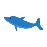 Dolphin on a white background for use in website design vector