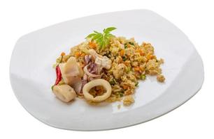 Fried rice with calamari photo