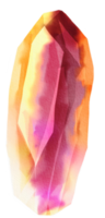 watercolor painted crystal png