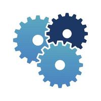 gears machinery piece vector