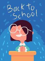 back to school poster vector