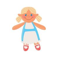 doll toy cartoon vector