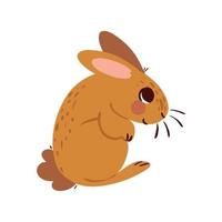 pequeño icono de conejo vector