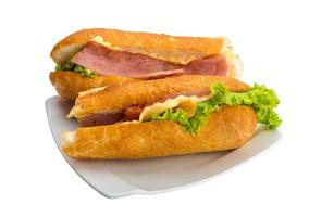 Ham and cheese sandwich photo