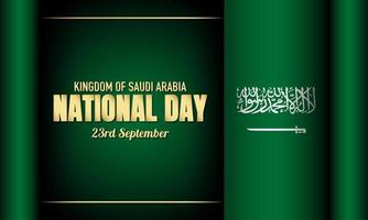 diseño de fondo del día nacional del reino de arabia saudita. vector