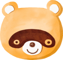 urso de biscoito aquarela png