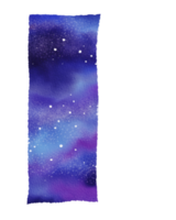 galaxie aquarelle peinte png