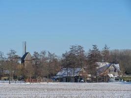 winter time in a german village photo