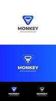 logotipo de tecnología de mono vector