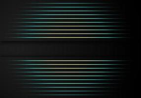 Abstract Stripes Blue yellow Lines Diagonal Overlap on Black Background with Copy Space for Text vector